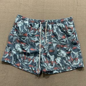 Huk Shorts Mens 2XL Multicolor Floral Swim Preppy Beach 5" Inch Inseam Elastic
